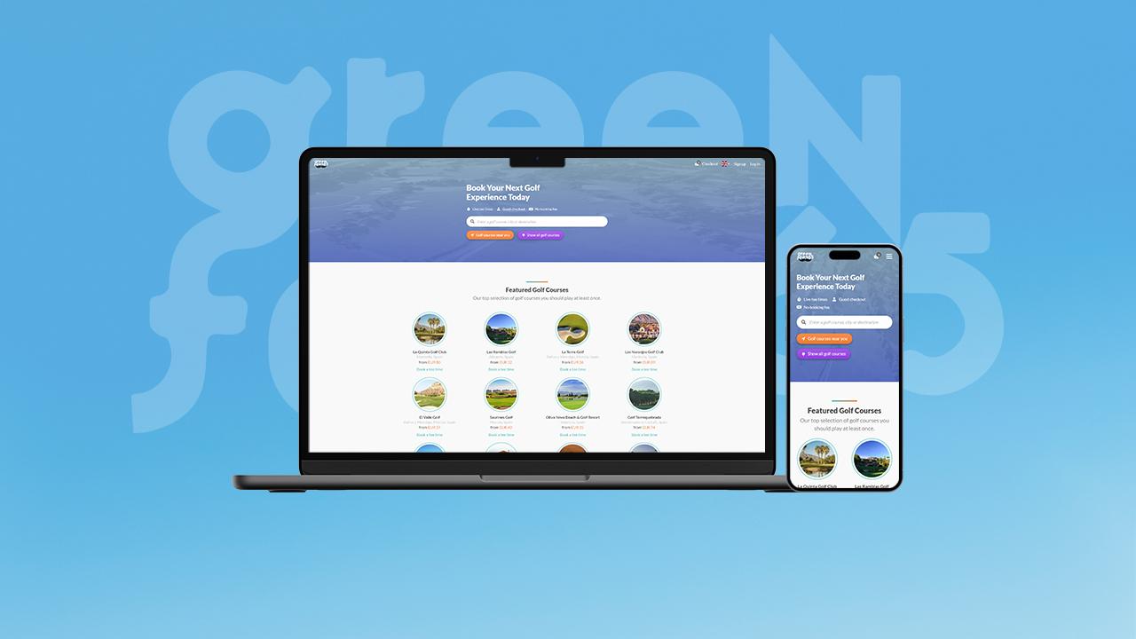 golf website development